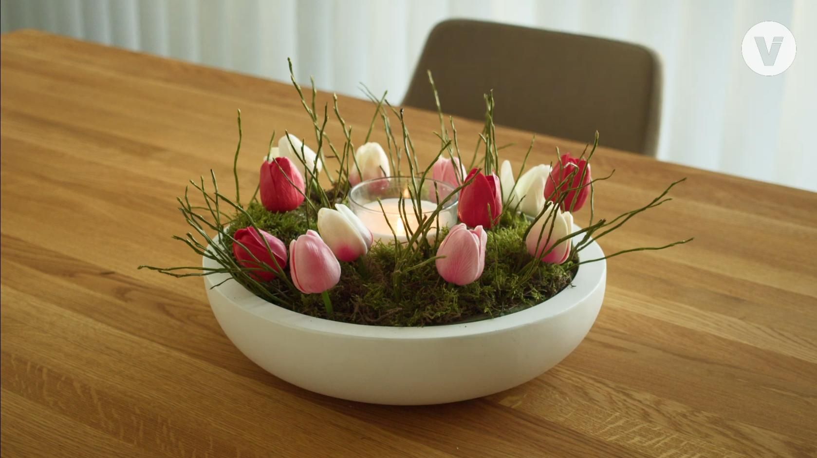 DIY - Schale mit Frühlingsdeko | VIVANNO