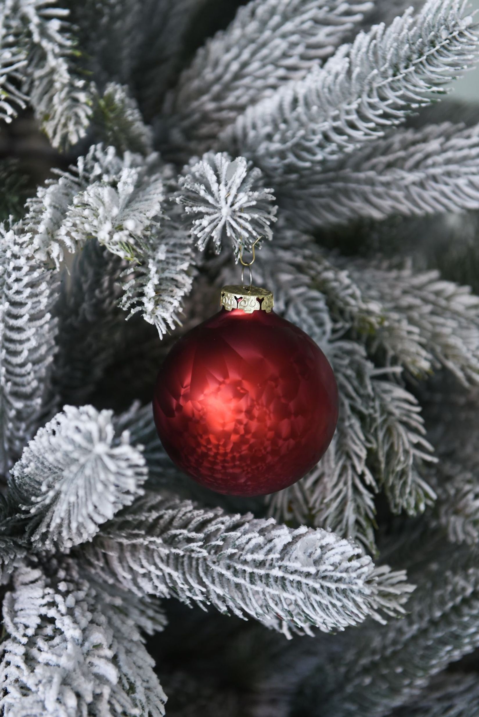 Künstlicher Weihnachtsbaum Premium Nordmanntanne mit Schnee 150 cm hoch