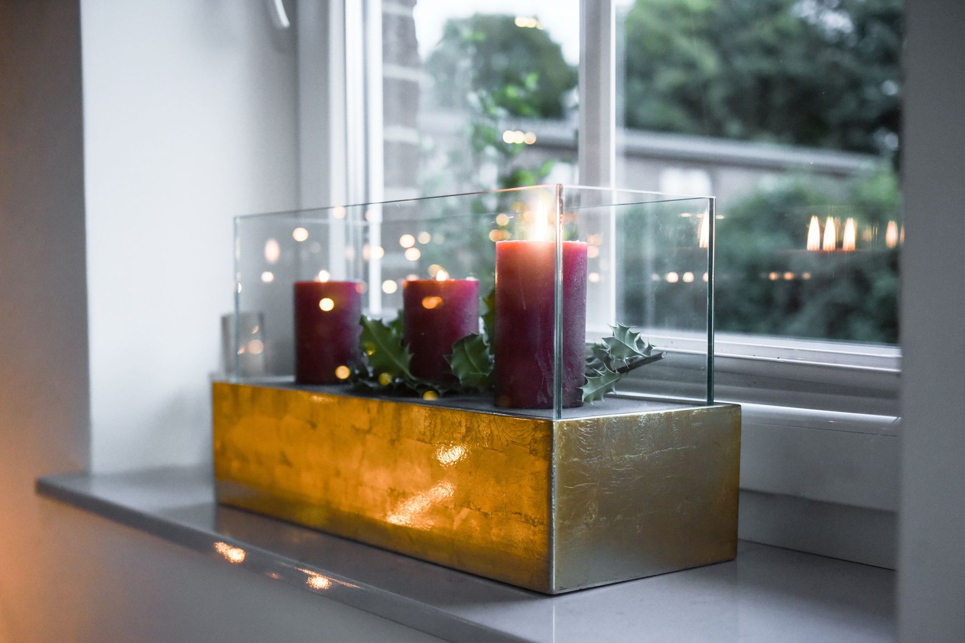 Deko-Windlicht Kerzenhalter rechteckig CANDELITO Gold Hochglanz | 305134124528