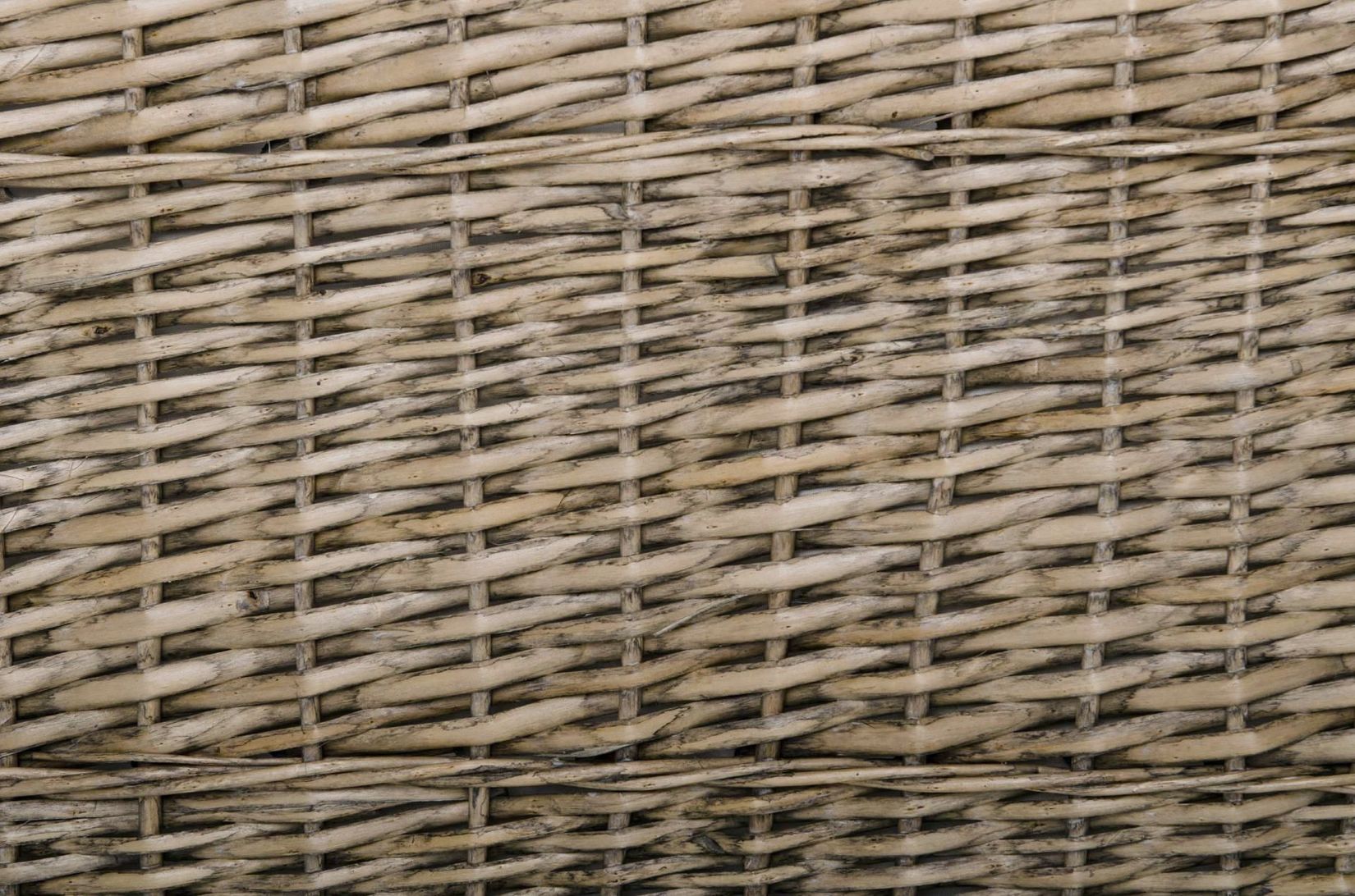 Wäschesortierer Wäschekorb Weide "Grand", Grau