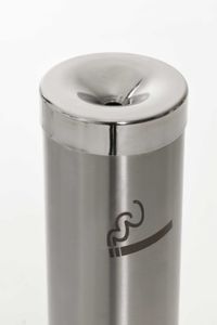 Standaschenbecher Standascher Edelstahl "Fumo", Gebürstet/Poliert