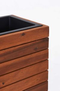 Pflanzkübel Sichtschutz Holz Akazie "Elemento" Braun