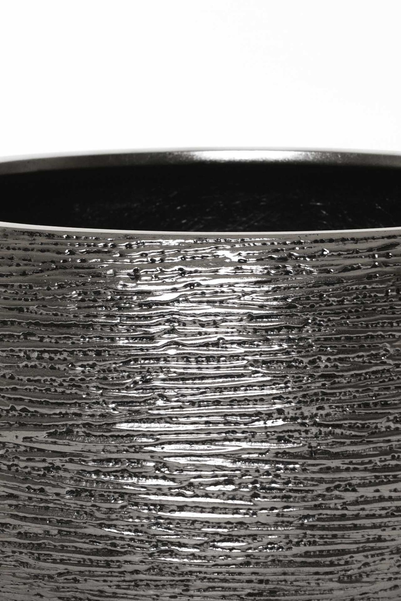 Pflanztopf POTTA Fiberglas 55x26 cm Silber Pflanztopf POTTA Fiberglas 55x26 cm Silber