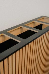 Pflanzkübel Holz aus Akustikpaneelen SILENT