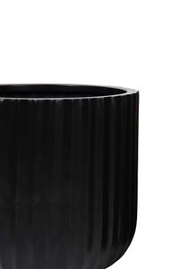 Blumentopf CHICO ARC Fiberglas 40x40 cm Schwarz