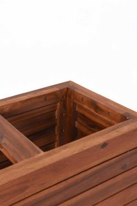 Pflanzkübel Sichtschutz Holz Akazie "Elemento" Braun