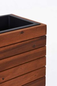 Pflanzkübel Sichtschutz Holz Akazie "Elemento" Braun