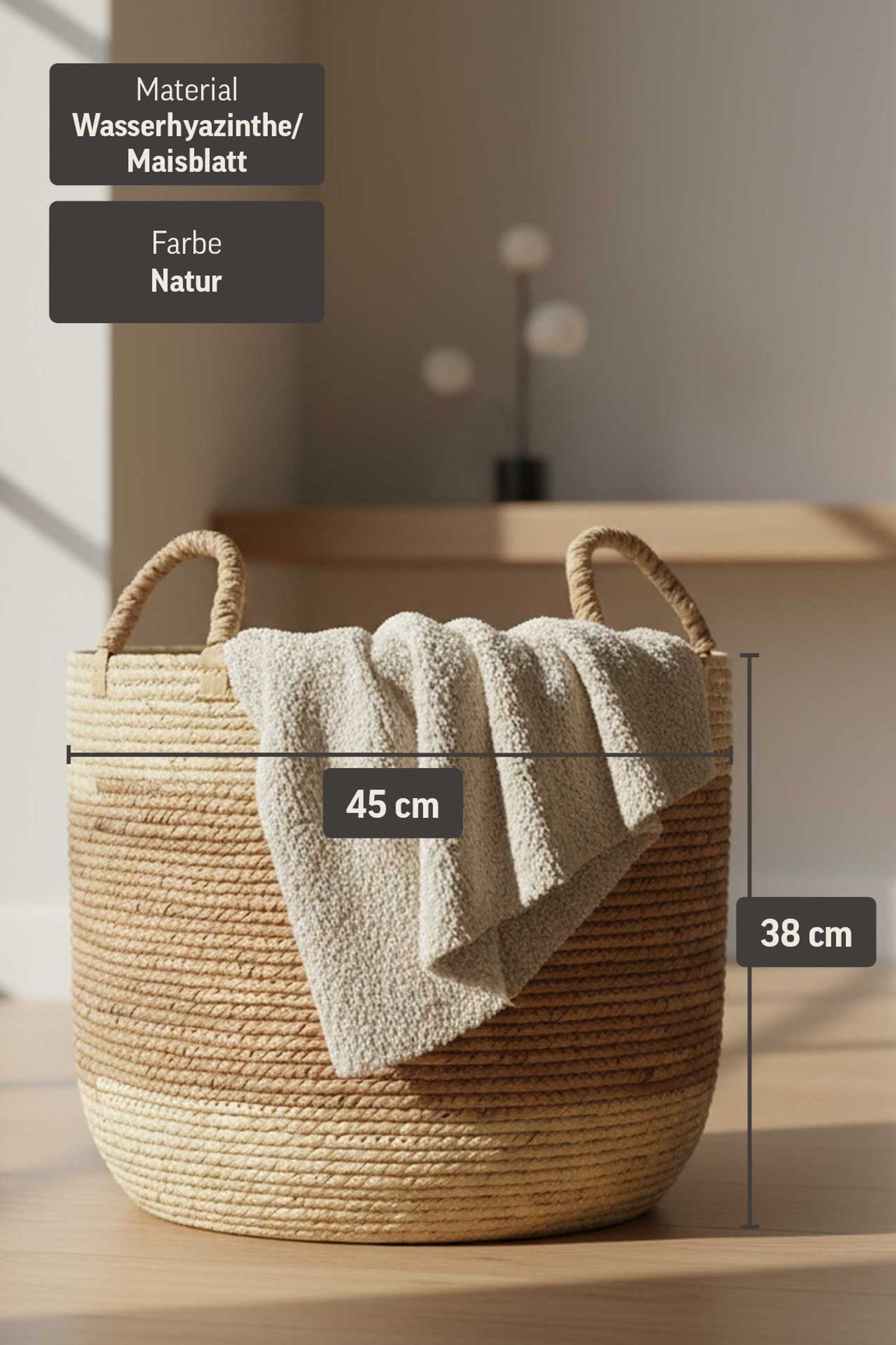 Korb DORMANTE Maisblatt Natur