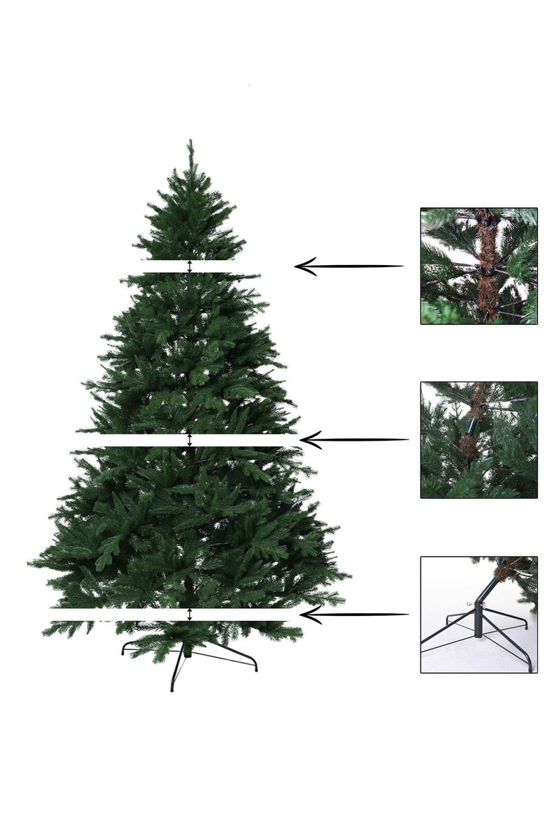 Künstlicher Weihnachtsbaum Premium Nordmanntanne, 300 cm hoch | 403001363004