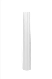 Bodenvase ALGOLIA Fiberglas 12x80 cm Weiß