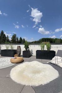 Pflanzkübel Pflanztrog Fiberglas "Maxi", Anthrazit