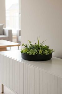 Pflanzschale Dekoschale Fiberglas ORYVEN Anthrazit