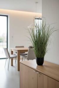 Kunstpflanze Zebragras in schwarzem Kunststofftopf GREVY Kunstpflanze Zebragras in schwarzem Kunststofftopf GREVY