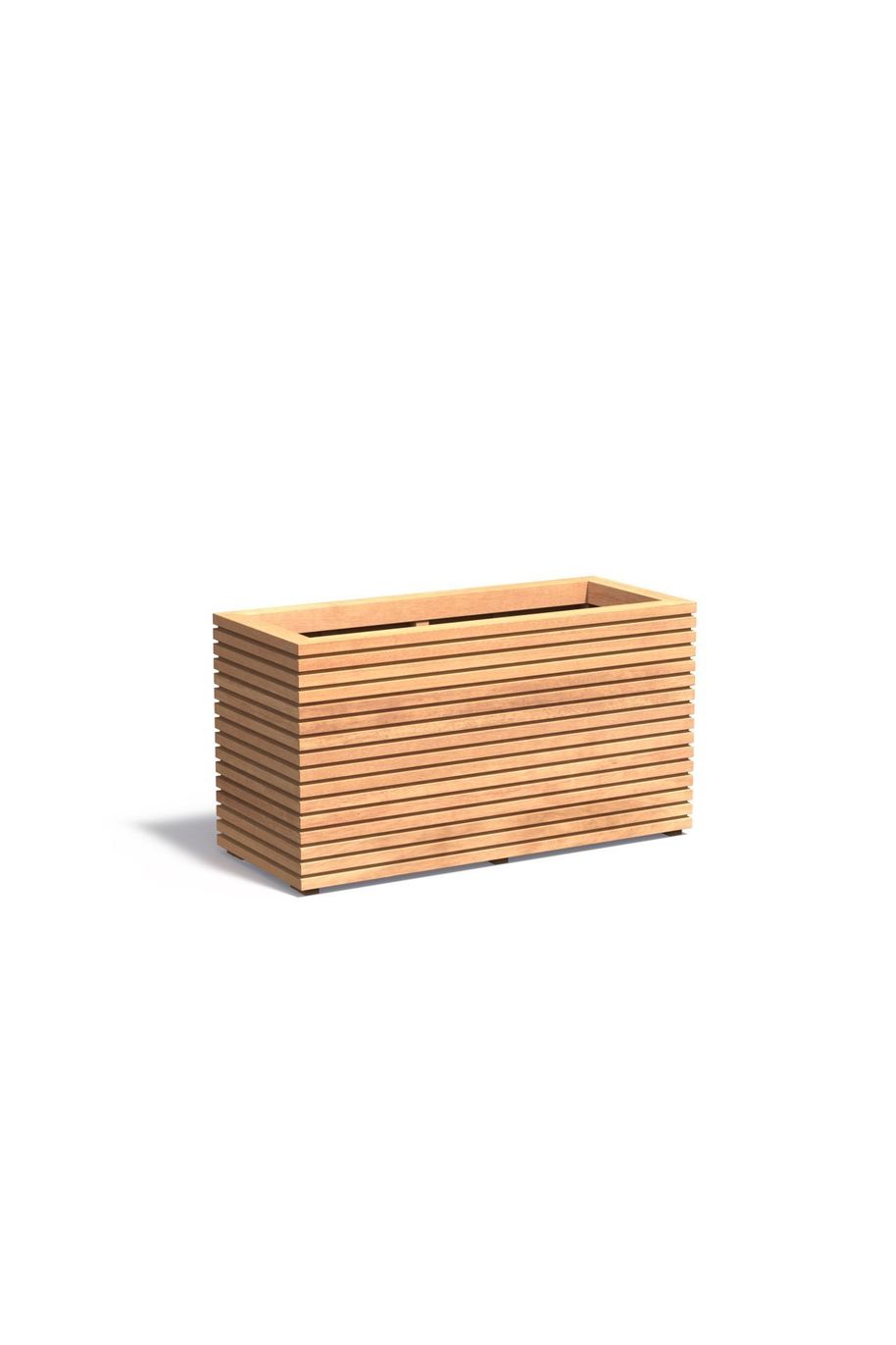 Pflanzkübel Blumenkasten rechteckig Holz BOXA Hellbraun 120x50x61 cm