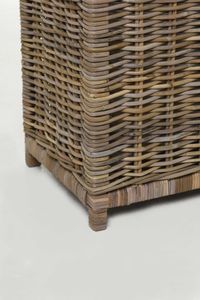 Wäschekorb CESTO Rattan 50x35x66 cm Grau Wäschekorb CESTO Rattan 50x35x66 cm Grau
