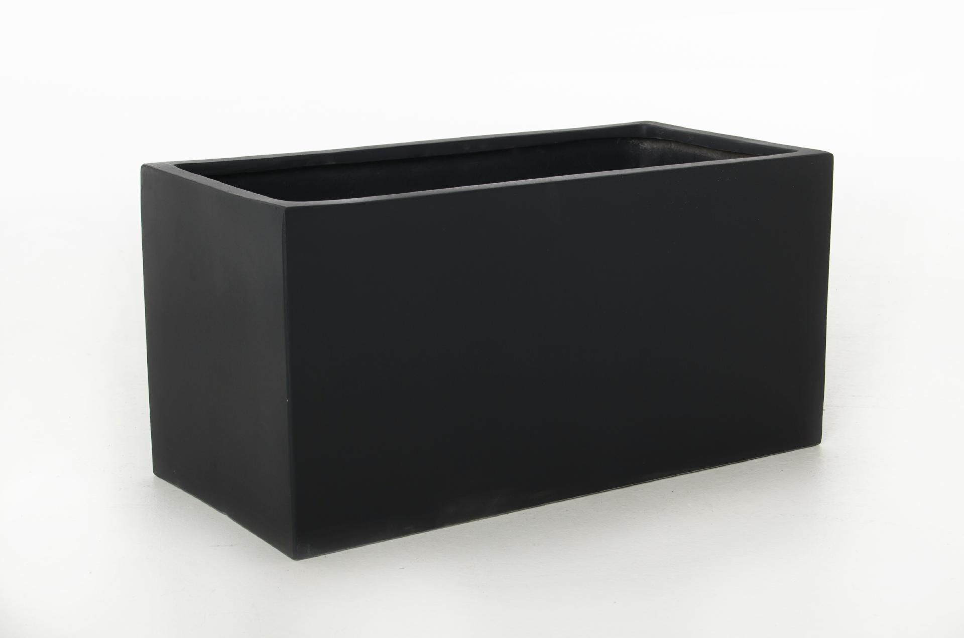 Pflanzkübel Pflanztrog Fiberglas "Maxi", Anthrazit Blumenkübel