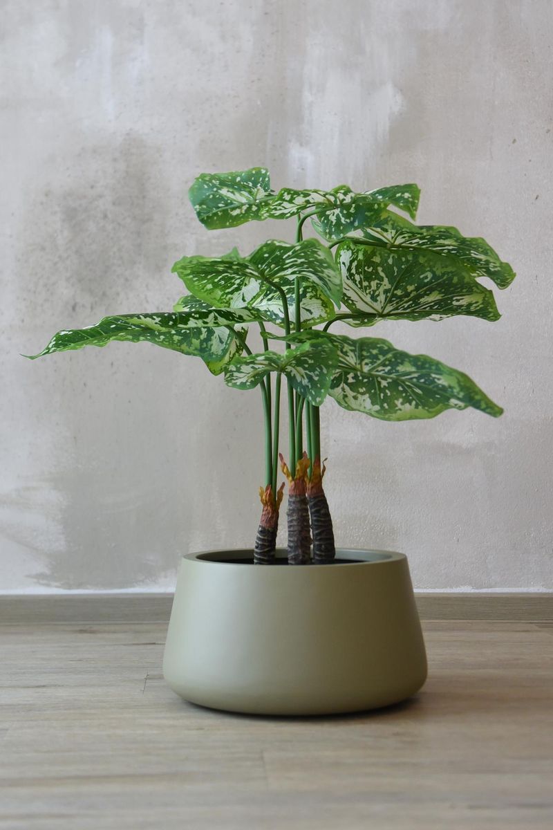 Kunstpflanze künstlicher Philodendron in schwarzem Topf PHILO | 5751115585