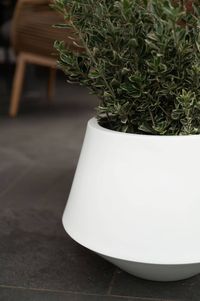 Pflanztopf Pflanzkübel Fiberglas BERBELIT Weiß Matt