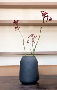 Tischvase MONTI Fiberglas 20x28 cm Anthrazit