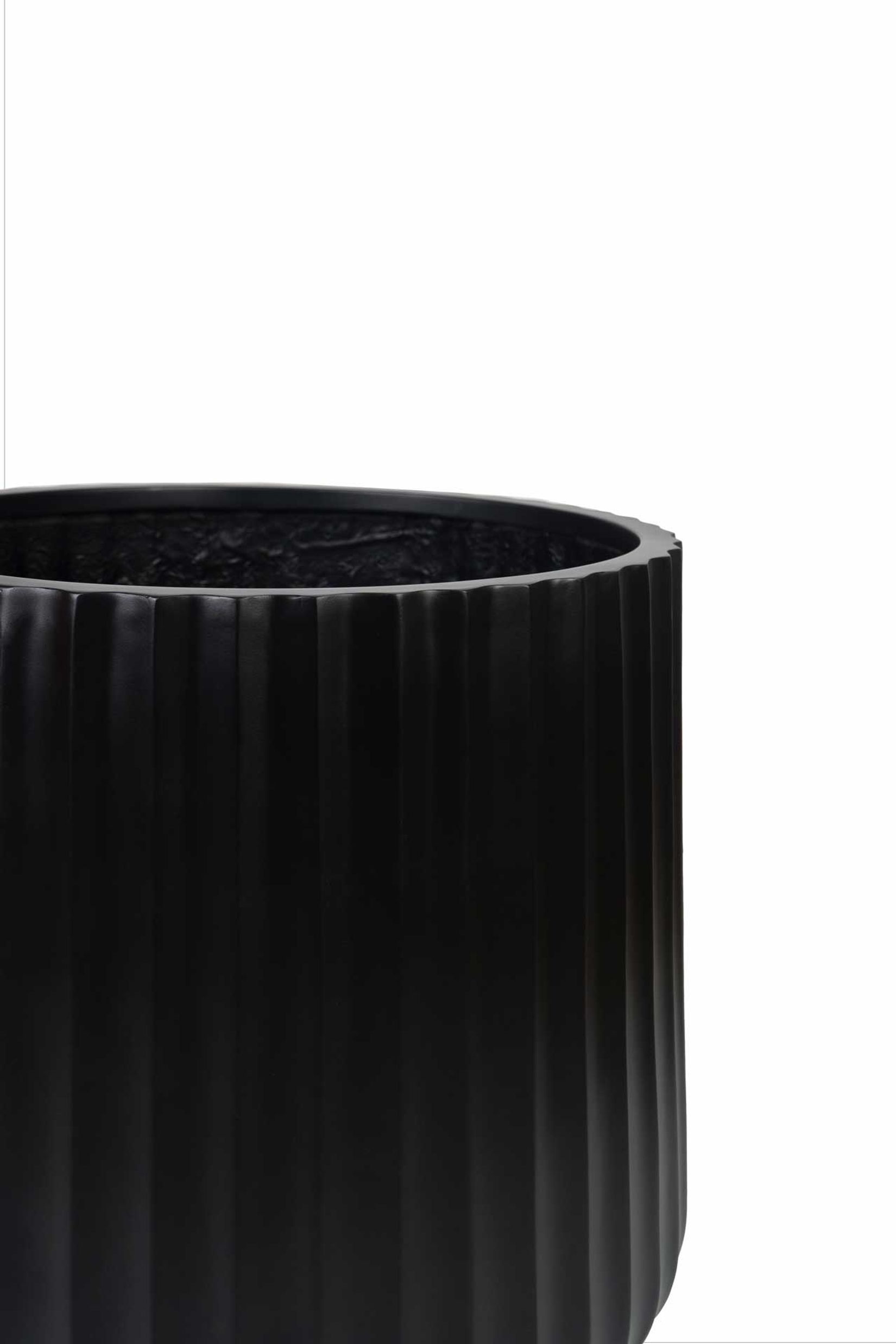 Blumentopf VEKRA Fiberglas 48x50 cm Schwarz Blumentopf VEKRA Fiberglas 48x50 cm Schwarz