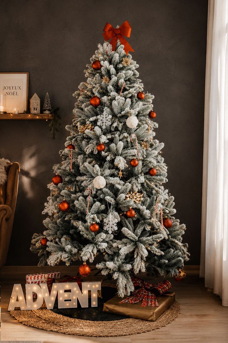 Künstlicher Weihnachtsbaum Nordmanntanne mit Schnee 150 | 2103815036