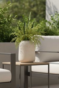 Tischvase MONTI Fiberglas 24x34 cm Beige Tischvase MONTI Fiberglas 24x34 cm Beige