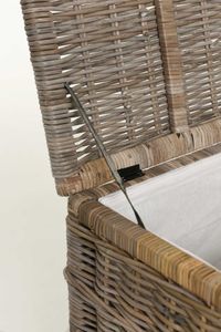 Wäschekorb CESTO Rattan 50x35x66 cm Grau Wäschekorb CESTO Rattan 50x35x66 cm Grau