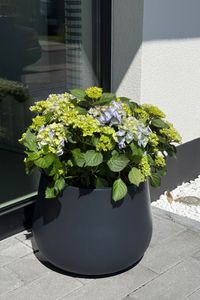 Blumentopf Pflanztopf Fiberglas GIRAR Anthrazit
