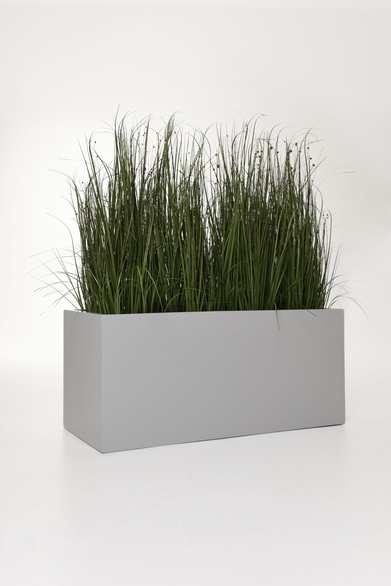 VIVANNO Pflanzkübel Pflanztrog Blumentrog Fiberglas Anthrazit Maxi 40x80x40