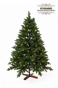 Künstlicher Premium Weihnachtsbaum Nordmanntanne LED, 150 cm hoch