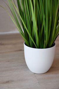 Kunstpflanze Gras mit Blüten im Topf TARA