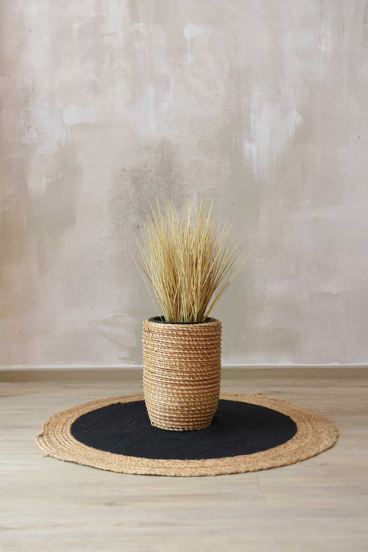 Kunstgras Ziergras künstlich im Topf Kunstpflanze BOHO Beige Braun | 30x54 cm | 5736113950