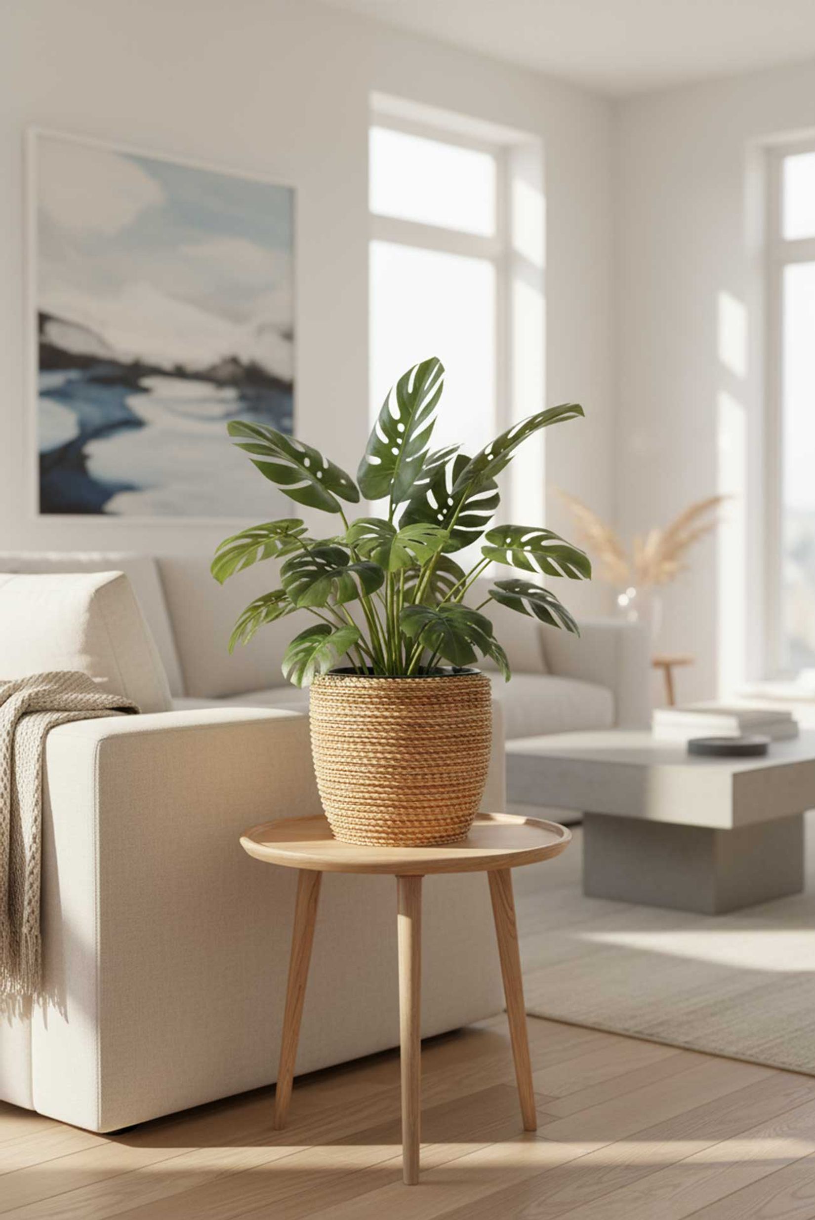 Pflanzkübel Rattan MASTELLO Natur