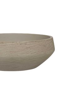 Pflanzschale Dekoschale Fiberglas SKRELLE Vulkanbeige