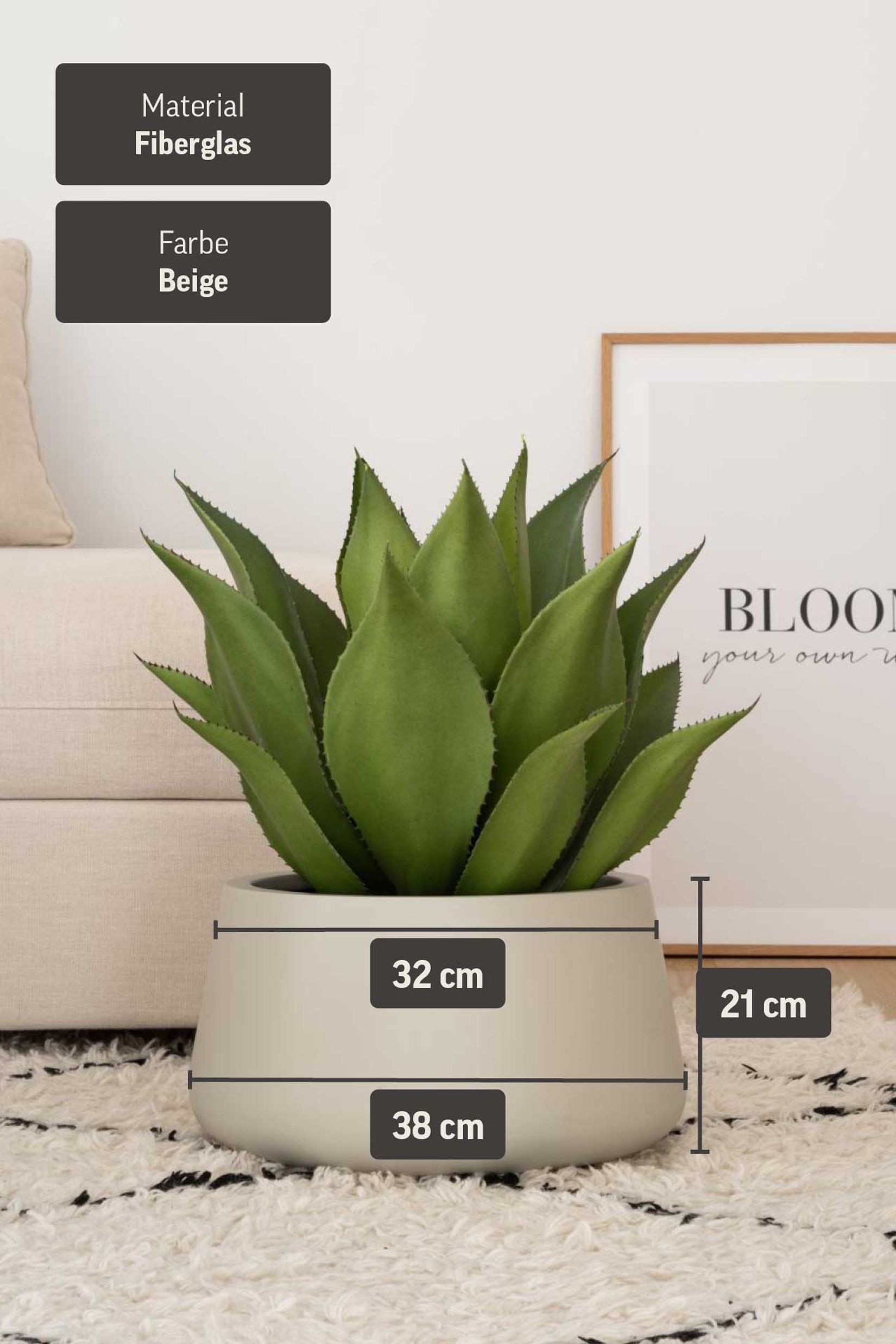 Pflanztopf Pflanzkübel Fiberglas GORDO Creme Pflanztopf Pflanzkübel Fiberglas GORDO Creme