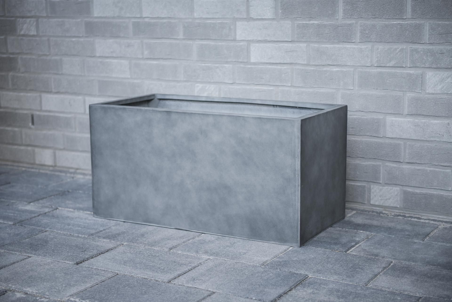 Pflanzkübel Pflanztrog Fiberglas "Maxi", BetonDesign, Anthrazit