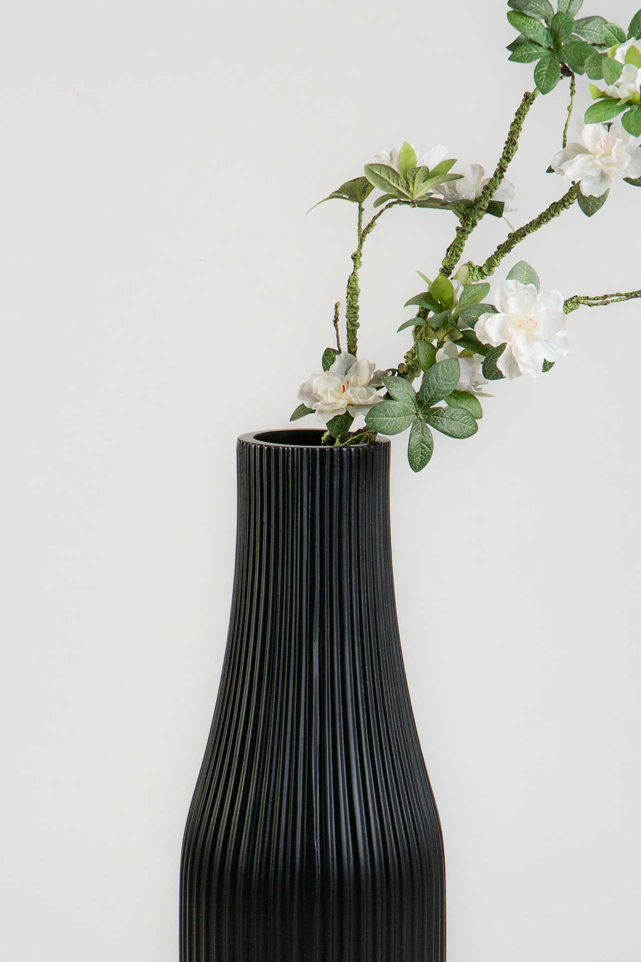 Bodenvase Fiberglas VERTIGO Schwarz Matt | 1310110380