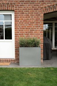 Pflanzkübel Sichtschutz Fiberglas Graphitgrau ELEMENTO