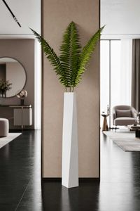 Bodenvase Standvase Fiberglas Weiß Matt HYDRON Bodenvase Standvase Fiberglas Weiß Matt HYDRON