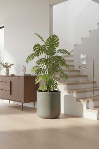 Blumentopf Pflanztopf Fiberglas CHICO Vesuvgrau