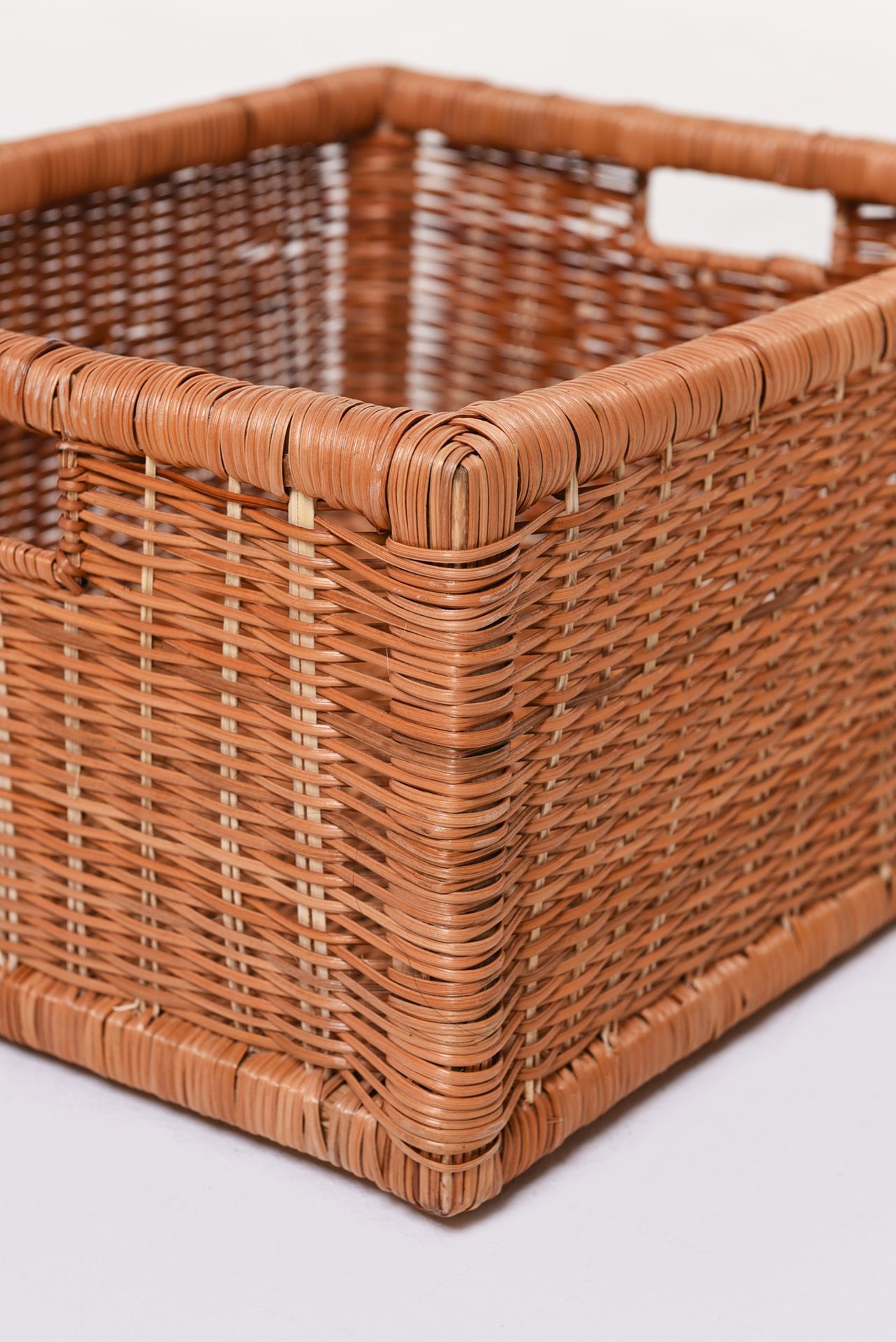 Regalkorb Aus Vollweide, Rechteckig, Ca. 45 X 60 X 25 Cm, Braun, Mit Griffen – Für Aufbewahrung & Deko