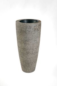 Pflanzkübel Blumenkübel Fiberglas CITY creme rough