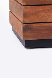 Pflanzkübel Pflanztrog Holz Akazie "Maxi", Braun