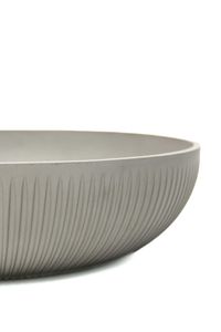 Pflanzschale Blumenschale Fiberglas PLANA Skandigrau