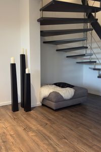 Kerzenständer Standkerzenhalter Fiberglas Schwarz Matt OBELISK