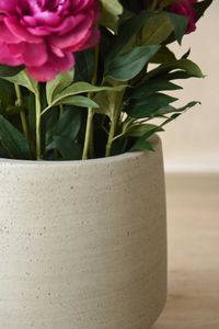 Pflanzkübel Blumentopf Fiberzement SASSO Dünenbeige