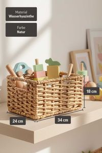 Regalkorb CESTERO Wasserhyazinthe Natur