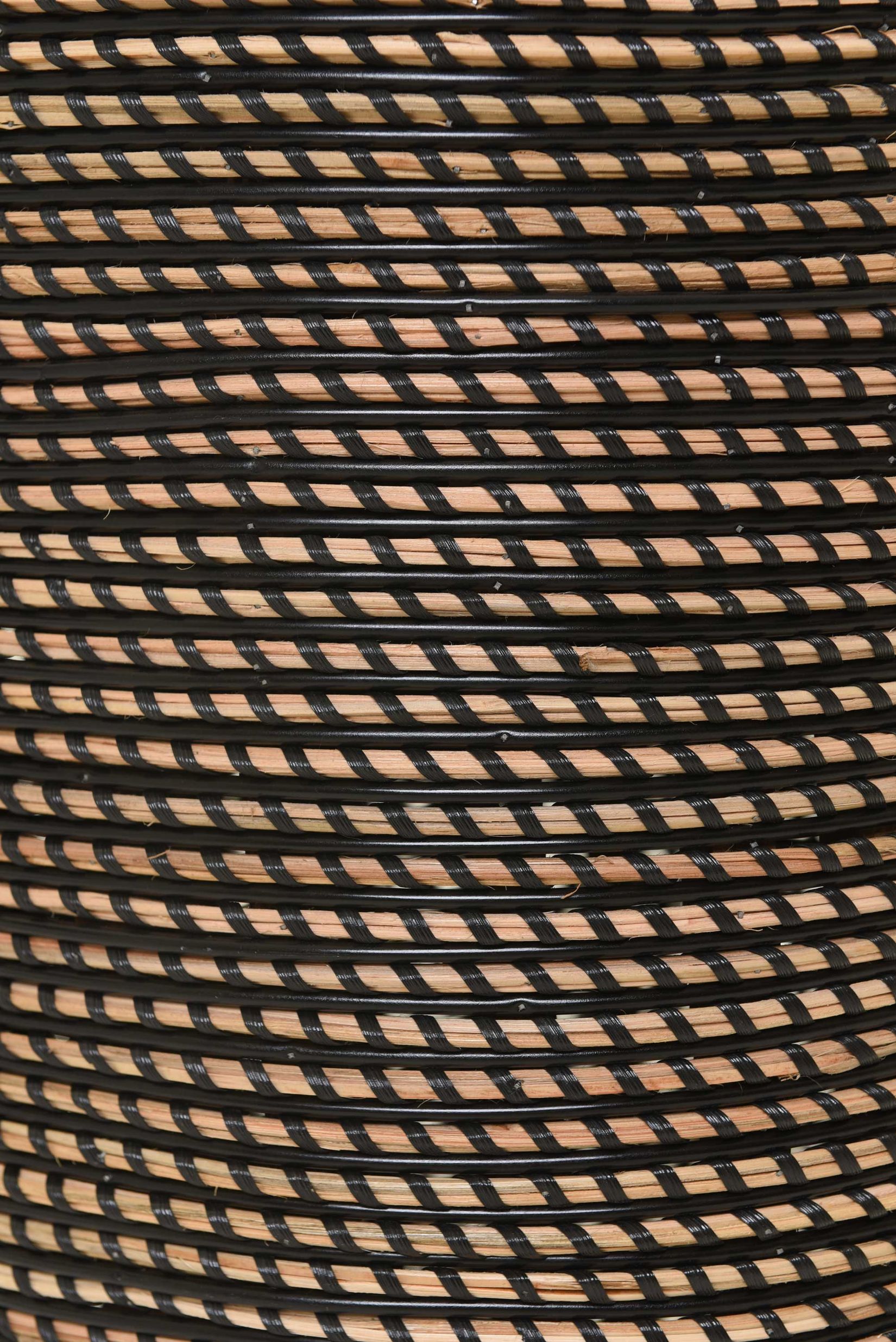 Pflanzkübel Rattan MACETA Schwarz Natur Pflanzkübel Rattan MACETA Schwarz Natur