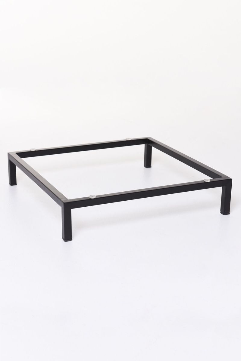 Untergestell Gestell für Pflanzkübel Stahlblech BASE Schwarz 50x50x10 | 5050103551