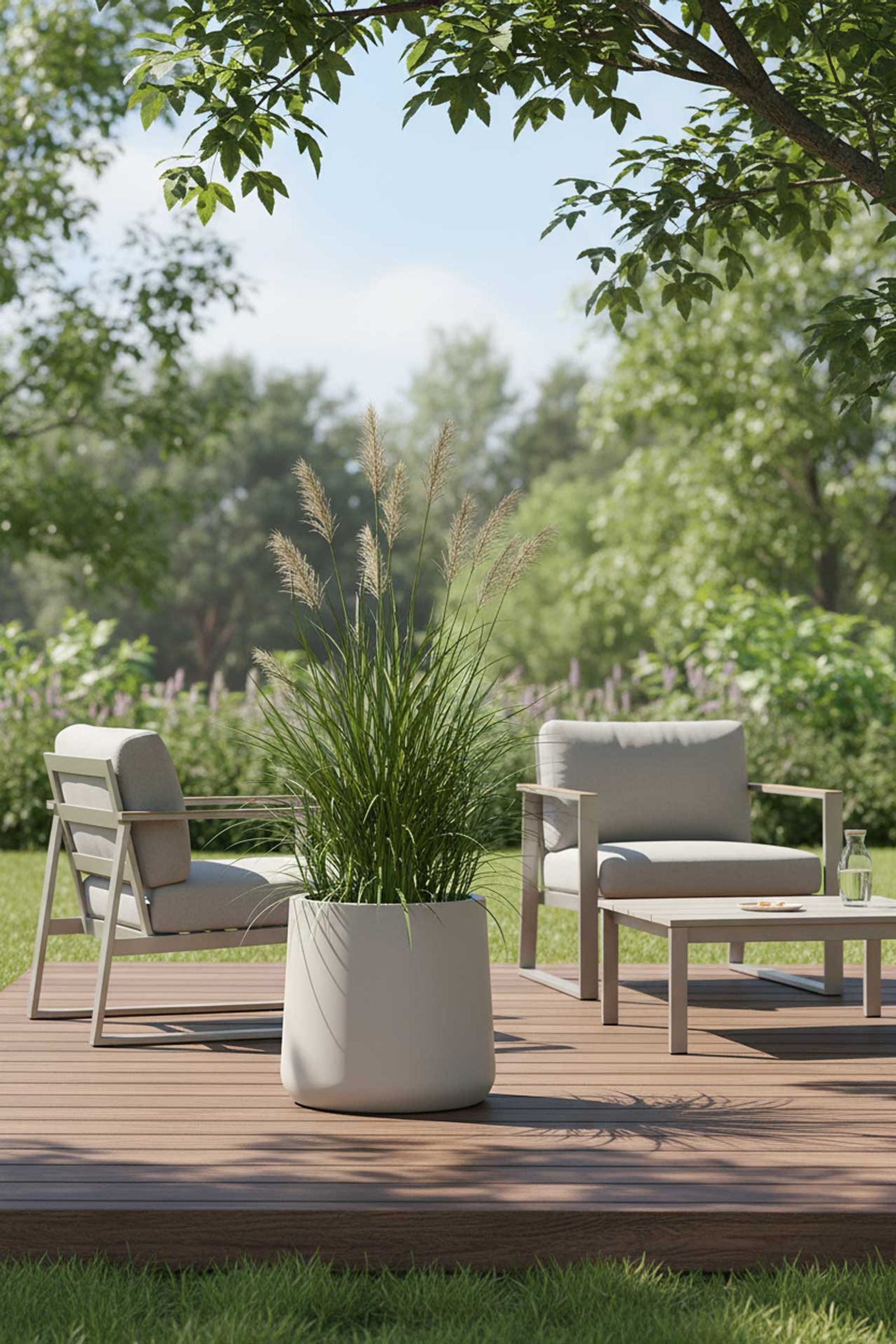 Blumenkübel Pflanzkübel fiberglas VEKRA creme Blumenkübel Pflanzkübel fiberglas VEKRA creme